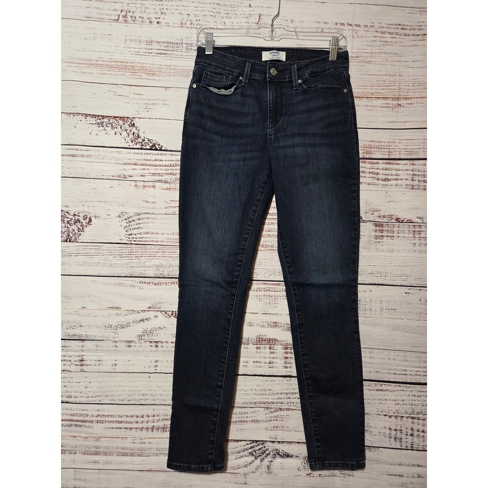 Denizen from Levis Womens Mid-Rise Skinny Jeans Dark Wash 4M W27